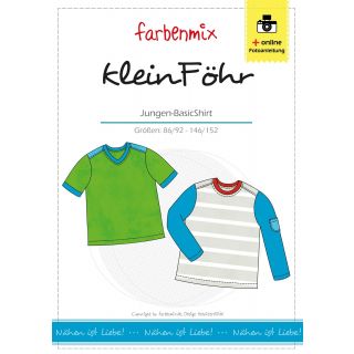 Schnittmuster - Farbenmix - Klein Föhr - Jungen-Basic-Shirt 
