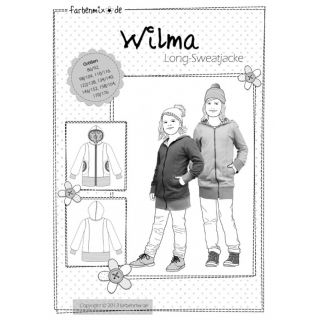 Schnittmuster - Farbenmix - Wilma - LongSweatjacke 