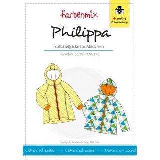 Schnittmuster - Farbenmix - Philippa - Softshelljacke für Mädchen
