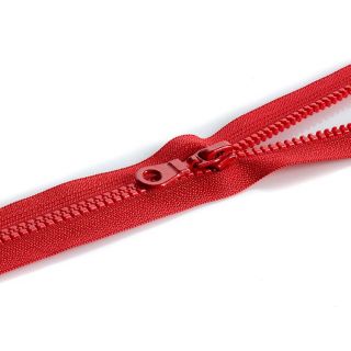 Reißverschluss - P60 - Meterware - mit Zipper - rot