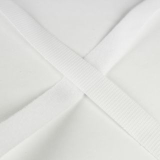 Klettband zum Kleben - weiß