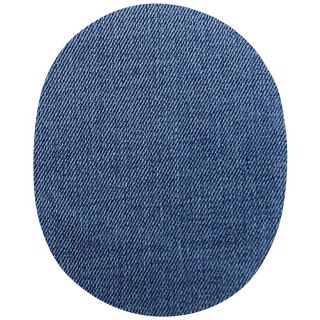 2x Aufbügelflecken - Jeans - blau - groß