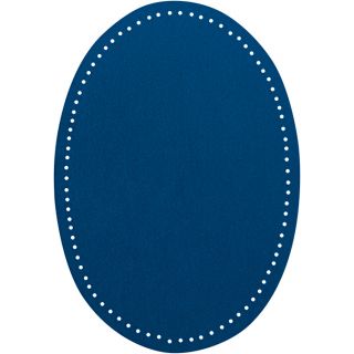 2x Wildlederimitat - Patches - 14x9,5cm - royalblau