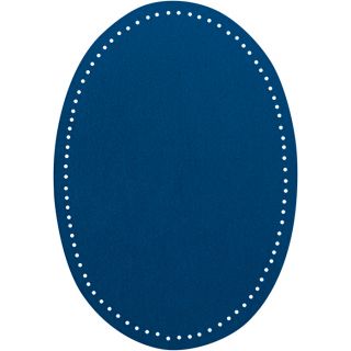 2x Wildlederimitat - Patches - 14x9,5cm - royalblau