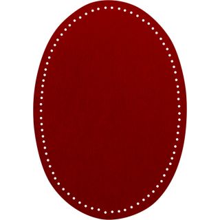 2x Wildlederimitat - Patches - 14x9,5cm - rot