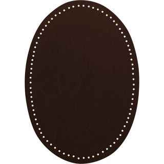 2x Wildlederimitat - Patches - 14x9,5cm - dunkelbraun
