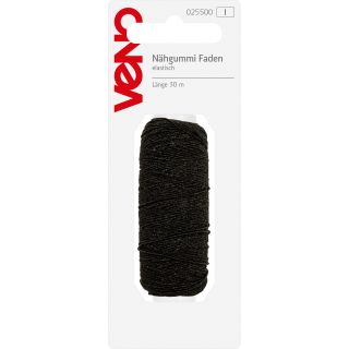 Nähfäden - Elastik - 30m - schwarz