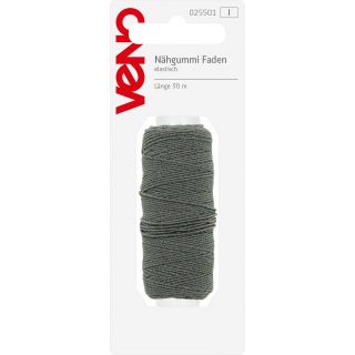 Nähfäden - Elastik - 30m - dunkelgrau