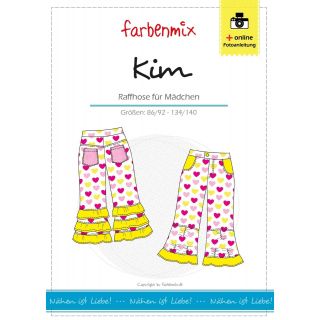 Schnittmuster - Farbenmix - Kim - Raffhose für Mädchen 