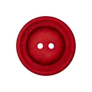 2-Loch-Knopf - 28 mm - rot
