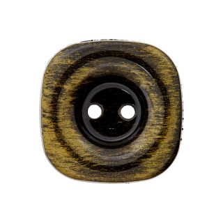 2-Loch-Knopf - quadratisch - 23 mm - grün