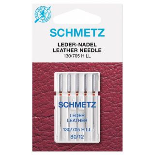 Schmetz - 5 Nähmaschinennadeln - 130/705 H-LL - Leder 80/12