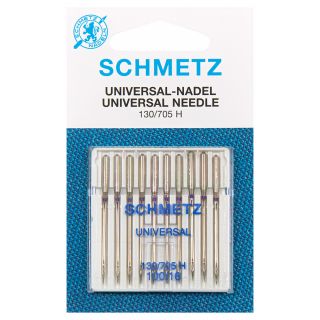 Schmetz - 10 Nähmaschinennadeln - Universal - 130/705 H 100/16