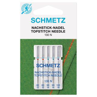 Schmetz - 5 Nähmaschinennadeln - Universal - Topstitch - 80-100