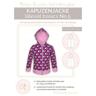 Schnittmuster - Lillesol &amp; Pelle - Basics No. 5 - Kapuzenjacke