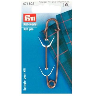 Prym - Kiltnadeln - 76 mm - altmessing