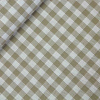 Baumwolle - Karo 0,9 cm - beige