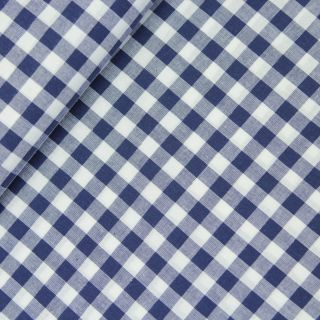 Baumwolle - Karo 0,9 cm - navy