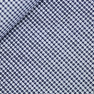 Baumwolle - Karo 0,2cm - navy