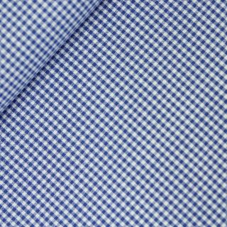Baumwolle - Karo 0,2cm - royalblau