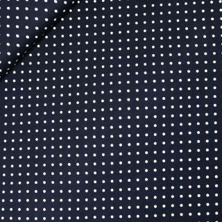 Viskosejersey - Dots - marine