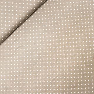 Viskosejersey - Dots - beige