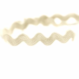 Zackenlitze - 7 mm - uni - creme