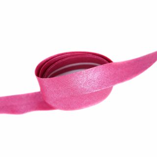 Baumwollschrägband - Glamour - uni - 30/18 - fuchsia