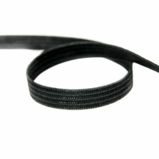 Gummiband - 10 mm - schwarz