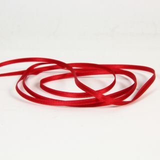 Satinband - Doubleface - 3 mm - rot