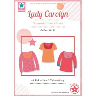Schnittmuster - Farbenmix - Lady Carolyn - Damenshirt mit Einsatz