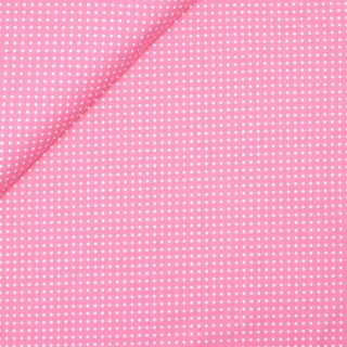 Baumwolljersey - kleine Punkte - rosa - weiß