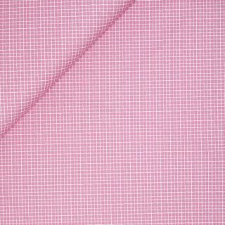 Baumwolle - Karo Gitter - rosa