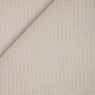 Baumwolle - Karo Gitter - beige