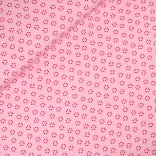 Baumwolljersey - Punkte - rosa
