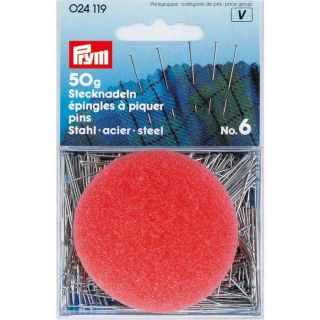 Prym - Stecknadeln mit Kissen - 0,6 x 30 mm - 50g