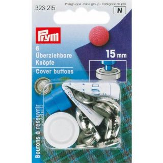 Prym - Überziehbare Knöpfe mit Werkzeug - 15 mm