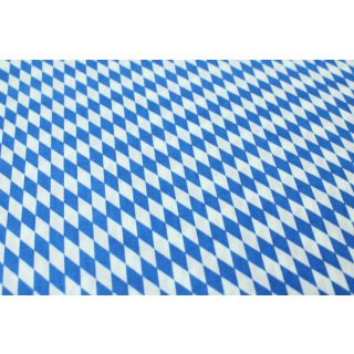 Baumwolle - Bayernraute - klein - weiß - blau