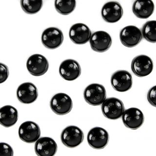 2-Loch-Knopf - 7 mm - schwarz