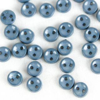 2-Loch-Knopf - 7 mm - jeansblau