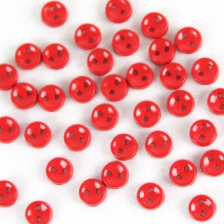 2-Loch-Knopf - 7 mm - rot