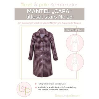 Schnittmuster - Lillesol &amp; Pelle - Stars No. 16 - Mantel Capa