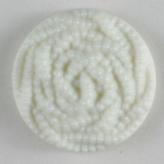 Öse - 15 mm - Blume - weiß
