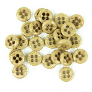 4-Loch-Knopf - 9 mm - gold