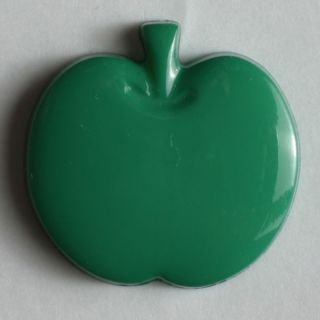 Öse - 14 mm - Kinderknopf - Apfel - grün