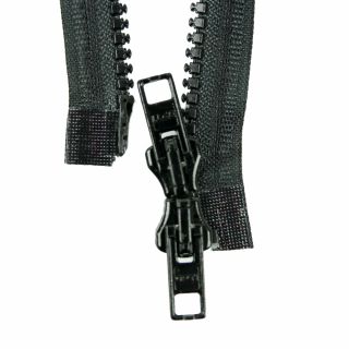 Reißverschluss Opti - P60 - 80cm - Werraschieber - Zweiwege - teilbar - schwarz