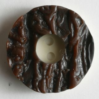 2-Loch-Knopf - 11 mm - Holzoptik