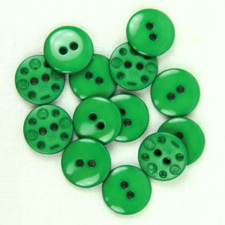 2-Loch-Knopf - 14 mm - glänzend-grün