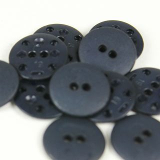 2-Loch-Knopf - 18 mm - matt-navy