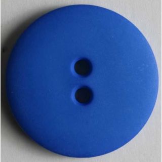 2 - Loch - Knopf - 18 mm - matt - blau